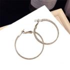 Alloy Hoop Earring 1 Pair - Silver Earrings - Gold - One Size