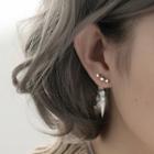 925 Sterling Silver Star Earring R596 - One Size