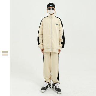 Two Tone Zipped Jacket / Sweatpants