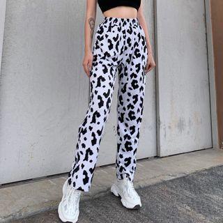 Cow Print Sweatpants