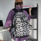 Leopard Print Buckled Backpack