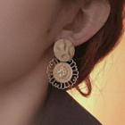 Alloy Coin Dangle Earring As Shown In Figure - 1 Pair - One Size