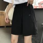 Knee-length Lettering Shorts