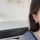 Rhinestone Moon & Star Dangle Earring 1 Pair - Earrings - Champagne Gold - One Size