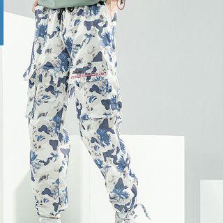 Camo Cargo Print Pants