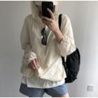 Hooded Zip Jacket Milky White - One Size