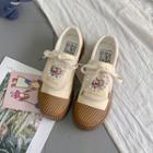 Faux Pearl Printed Sneakers
