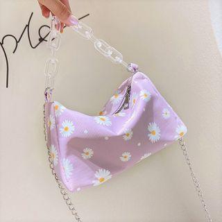 Chain Floral Crossbody Bag