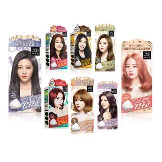 Miseensc Ne - Hello Bubble Foam Color (8 Colors): Hairdye 30g + Oxidizing Agent 60g + Secret Magic Ampoule 5g + Treatment 6ml #7k Ash Khaki Brwon