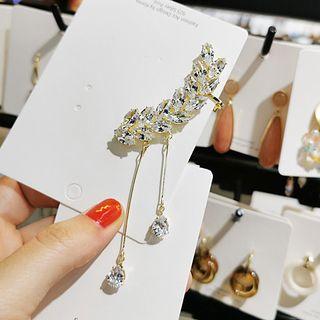 Rhinestone Ear Cuff 1 Pc - Left Earring - As Shown In Figure - One Size