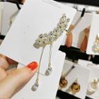 Rhinestone Ear Cuff 1 Pc - Left Earring - As Shown In Figure - One Size