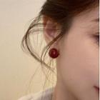 Bead Alloy Earring 1 Pair - Red - One Size