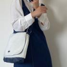 Fleece Messenger Bag Milky White - One Size
