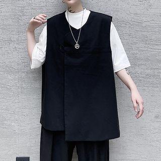 Oversized Button Vest