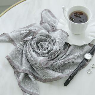 Paisley Print Square Scarf