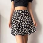 Daisy-print Mini Skirt