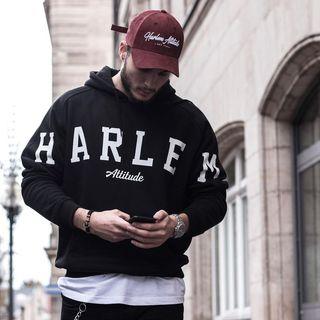 Sport Long-sleeve Lettering Hooded Top
