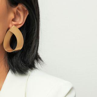 Frosted Alloy Drop Earring 1 Pair - Gold - One Size