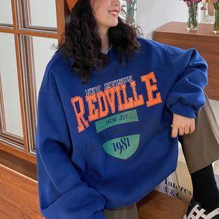 Loose-fit Long-sleeve Printed Sweater