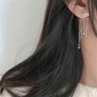 925 Sterling Silver Star Fringed Earring 1 Pair - 925 Silver Star Tassel Earring - One Size