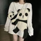 Panda Embellished Sweatshirt