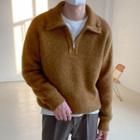 Knit Zip-up Top