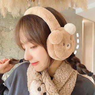 Chenille Bear Ear Earmuffs