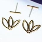 Hollow Lotus Earrings