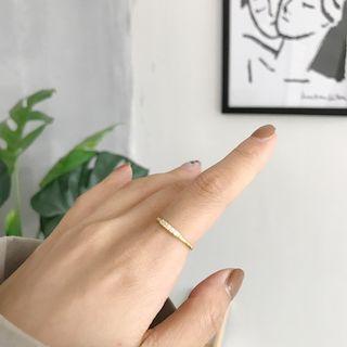 Rhinestone 925 Sterling Silver Ring K297 - One Size