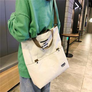 Lettering Applique Tote Bag