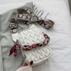 Quilted Printed Scarf Crossbody Bag
