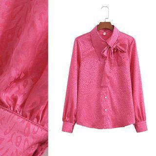Leopard Print Asymmetrical Shirt