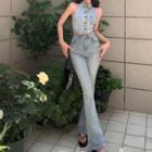 Halter Denim Camisole Top / Jeans