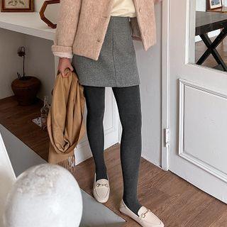 M Lange Woolen A-line Miniskirt