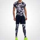 Sport Set: Short-sleeve T-shirt + Leggings + Shorts