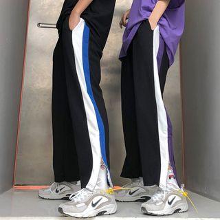 Couple Matching Zip Side Sweatpants