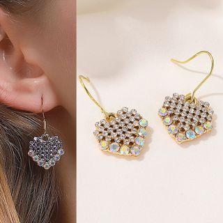 Rhinestone Faux Crystal Alloy Dangle Earring