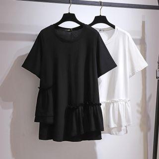 Short Sleeve Ruffled T-shirt