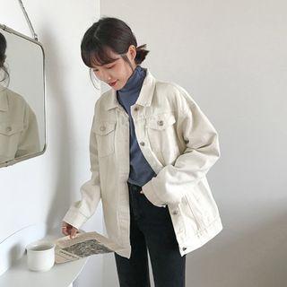 Plain Loose-fit Jacket - 3 Colors