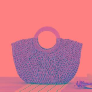 Woven Basket Tote Bag