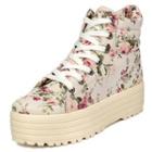 Floral Platform Sneakers