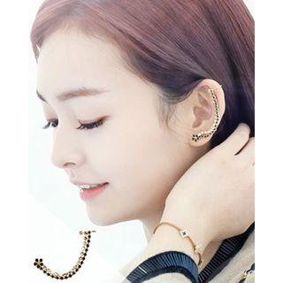 Contrast-trim Ear Cuff (single)