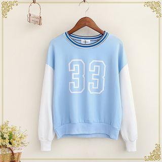 Number Panel Sweatshirt