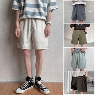 Contrast Stitched Shorts