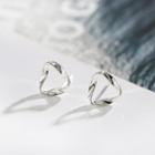 925 Sterling Silver Twisted Hoop Earring Silver - One Size