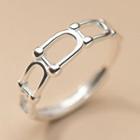 Chained Sterling Silver Ring 1 Pc - Silver - One Size