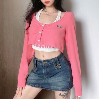 Set: Lettering Tank Top + Jacket