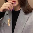 Alloy Half Mask Brooch