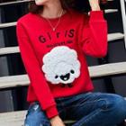 Sheep Embroidered Pullover