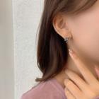 Crisscross Stud Earring 1 Pair - Eh0680 - Silver - One Size